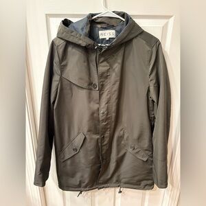 Reiss Men's Raincoat size small - Dark Olive